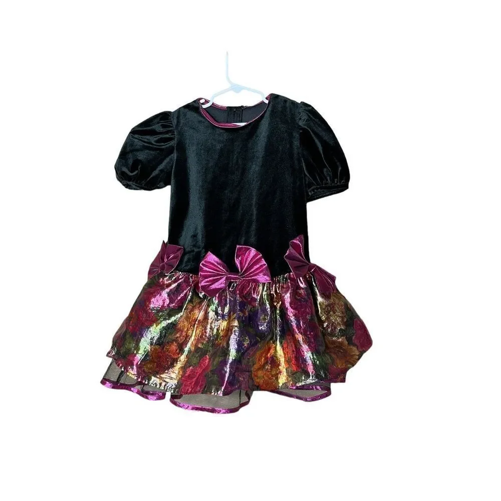 Vintage 80s 90s Bonnie Jean Girls Dress Size‎ 6